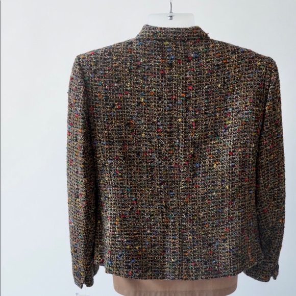 ♥️⚡️Versatile Jones New York Multi color tweed wool blend blazer.  Size 16. NWT. - Picture 3 of 12